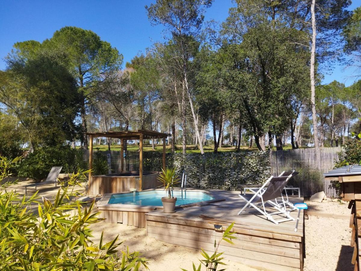 Maison 5 Personnes En Garrigue - Piscine-Spa Prive Langlade 外观 照片