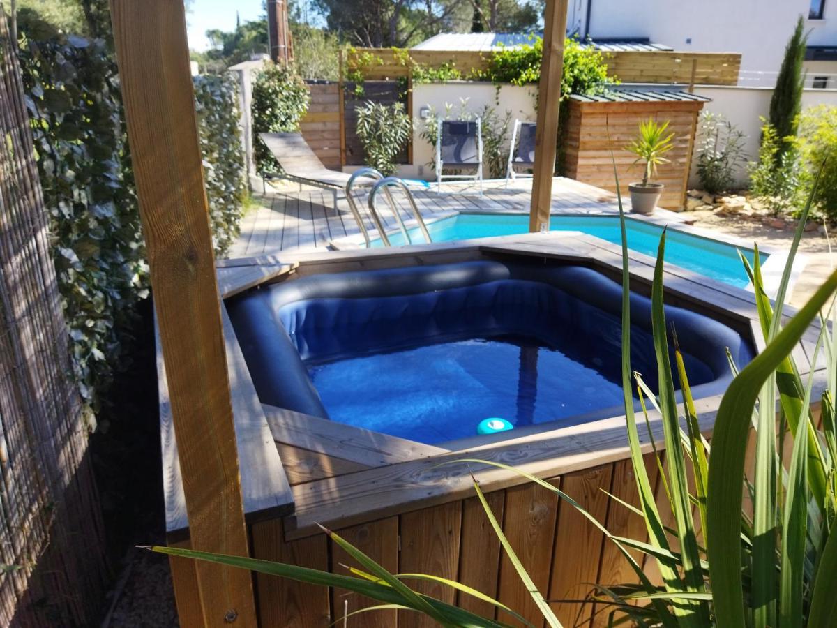 Maison 5 Personnes En Garrigue - Piscine-Spa Prive Langlade 外观 照片